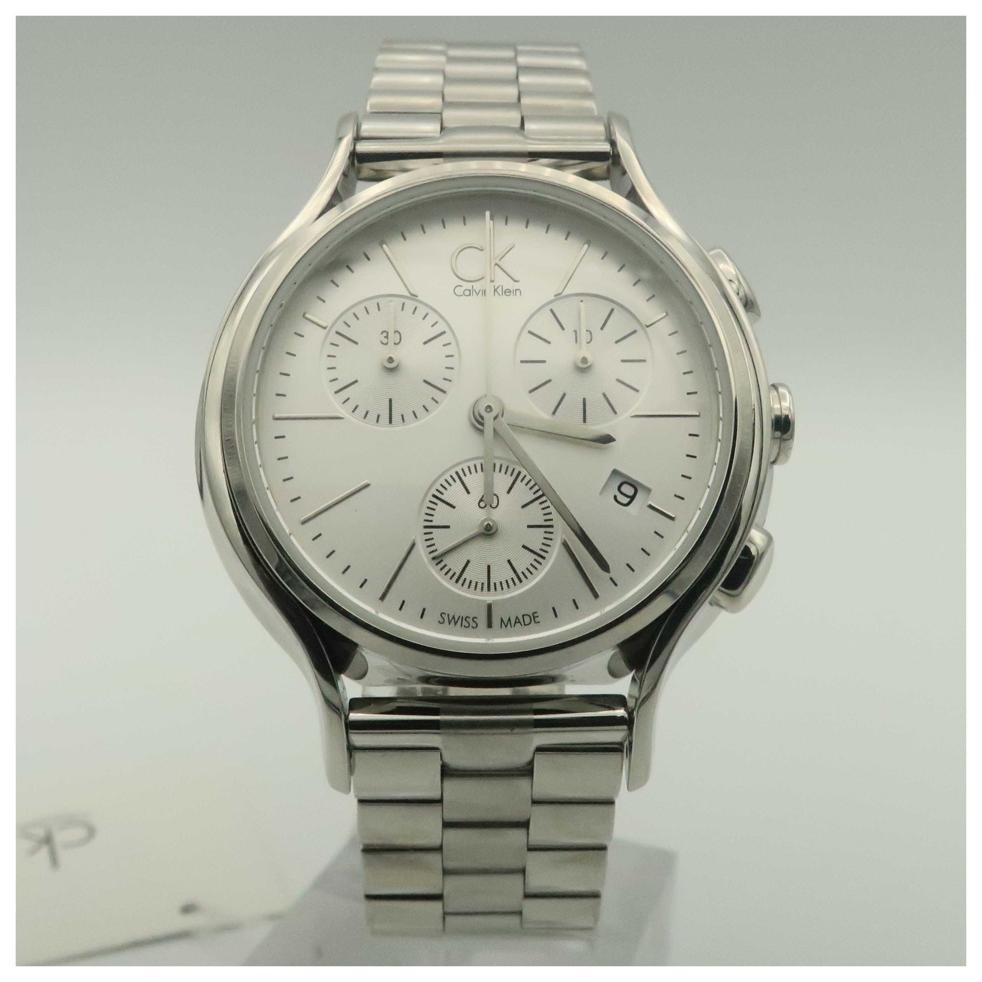 Front view of Calvin Klein Skirt Women's Swiss Quartz (Battery-Powered) Watch K2U29146-SD