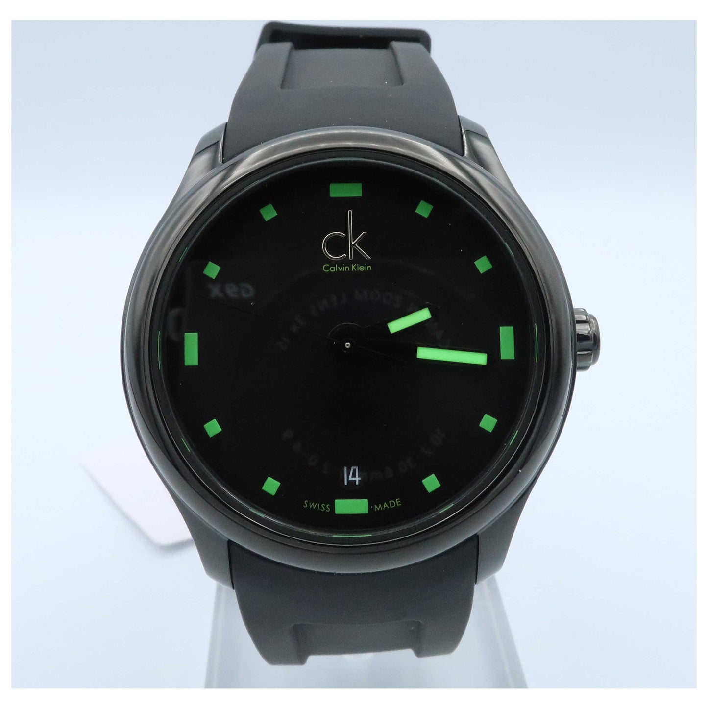Front view of Calvin Klein Visible Men's Swiss Quartz (Battery-Powered) Watch K2V214DX-SD
