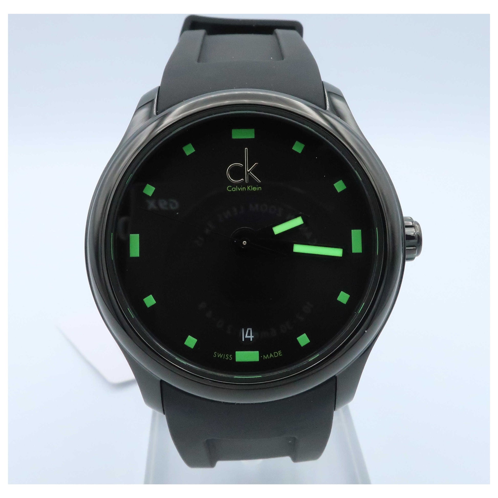 Front view of Calvin Klein Visible Men's Swiss Quartz (Battery-Powered) Watch K2V214DX-SD