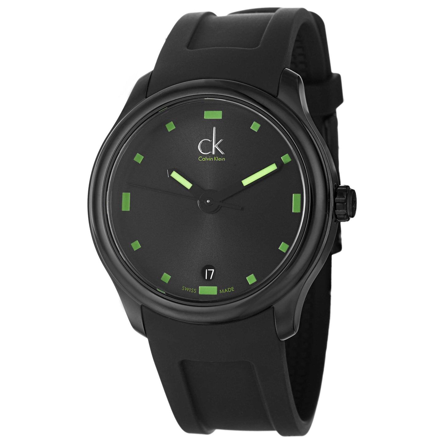Front view of Calvin Klein Visible Men's Swiss Quartz (Battery-Powered) Watch K2V214DX
