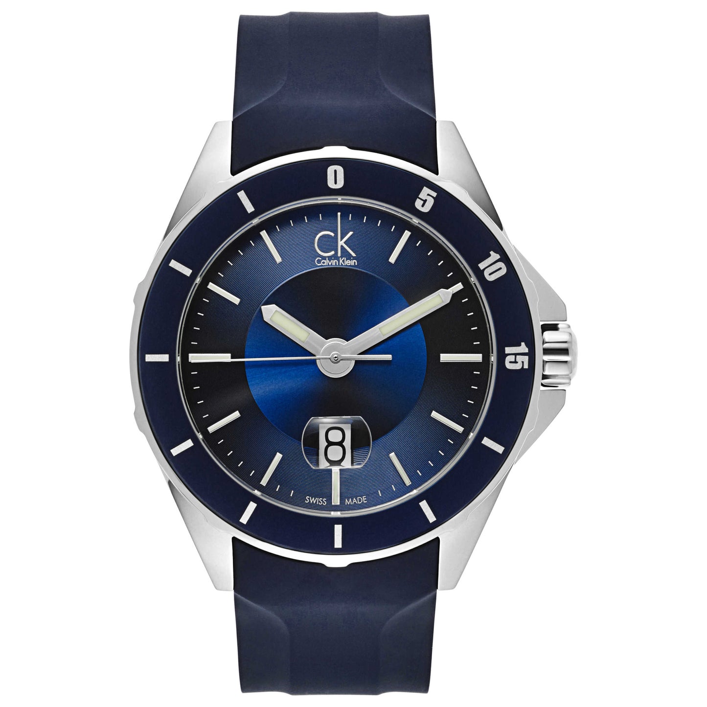 Front view of Calvin Klein Play Men's Swiss Quartz (Battery-Powered) Watch K2W21TZX
