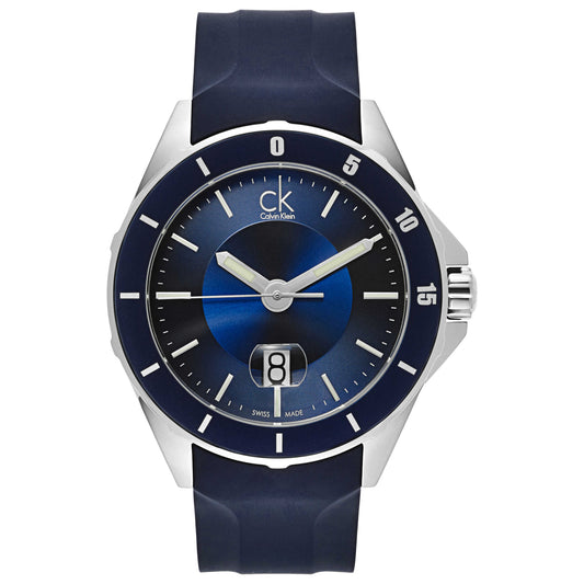 Front view of Calvin Klein Play Men's Swiss Quartz (Battery-Powered) Watch K2W21TZX