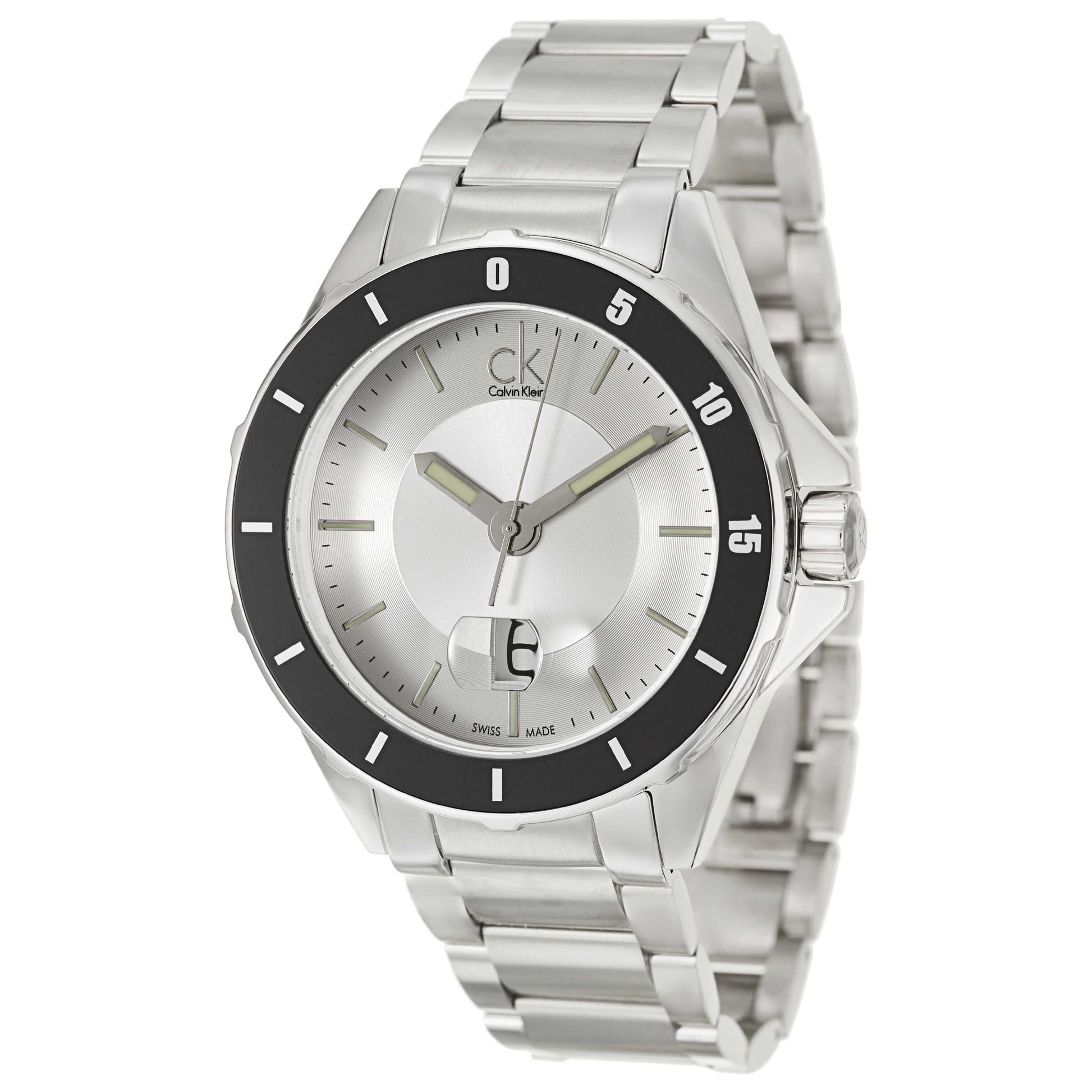 Front view of Calvin Klein Play Men's Swiss Quartz (Battery-Powered) Watch K2W21X46
