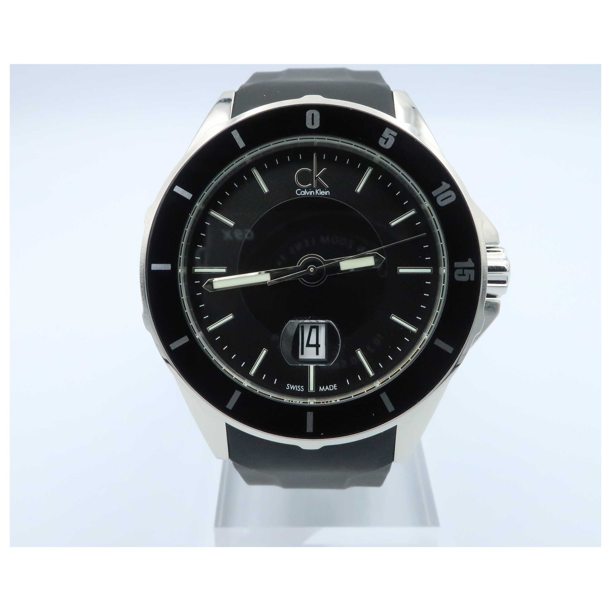 Front view of Calvin Klein Play Men's Swiss Quartz (Battery-Powered) Watch K2W21XD1-SD