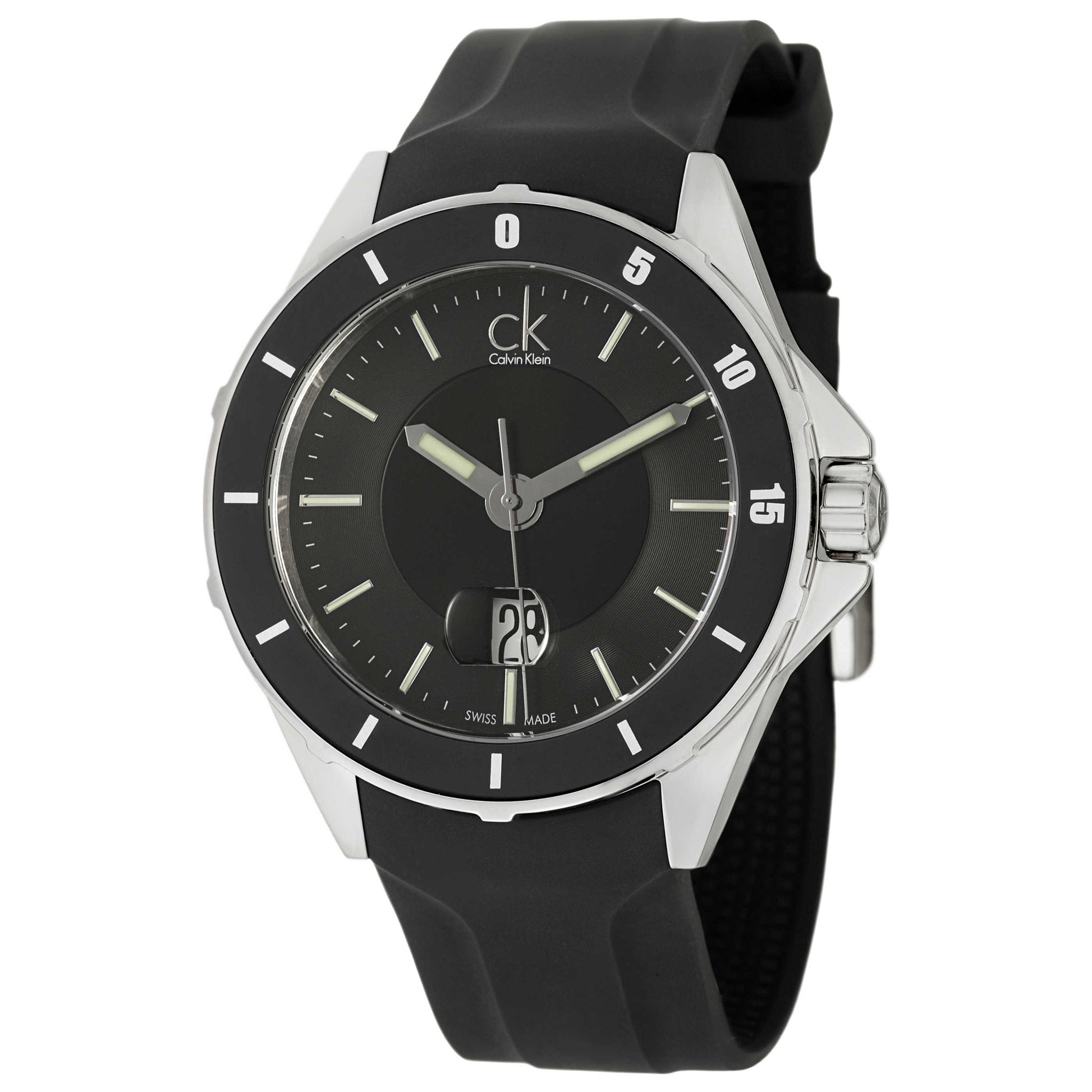 Front view of Calvin Klein Play Men's Swiss Quartz (Battery-Powered) Watch K2W21XD1