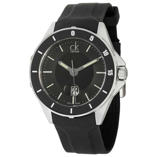 Front view of Calvin Klein Play Men's Swiss Quartz (Battery-Powered) Watch K2W21XD1