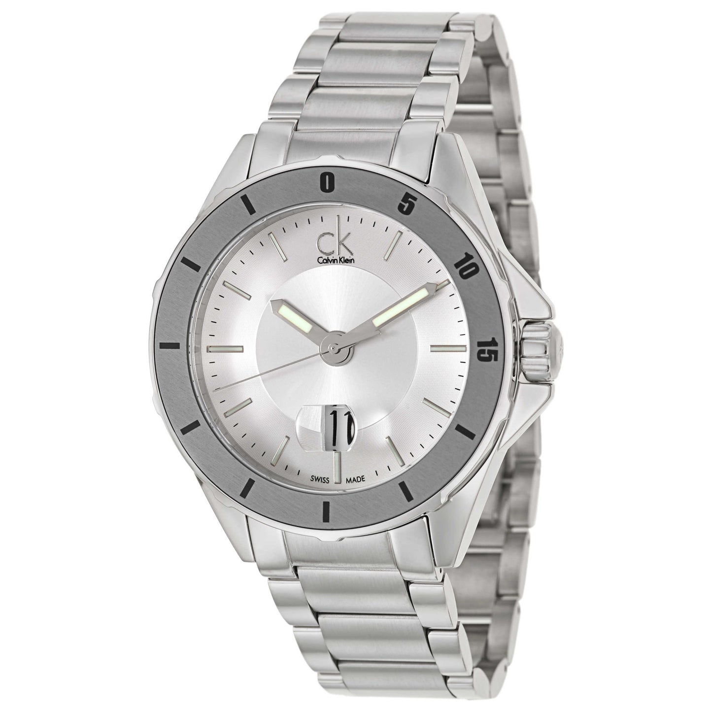 Front view of Calvin Klein Play Men's Swiss Quartz (Battery-Powered) Watch K2W21Y46