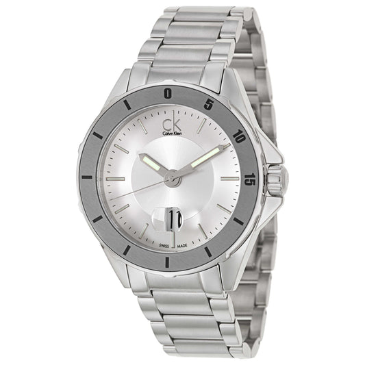 Front view of Calvin Klein Play Men's Swiss Quartz (Battery-Powered) Watch K2W21Y46