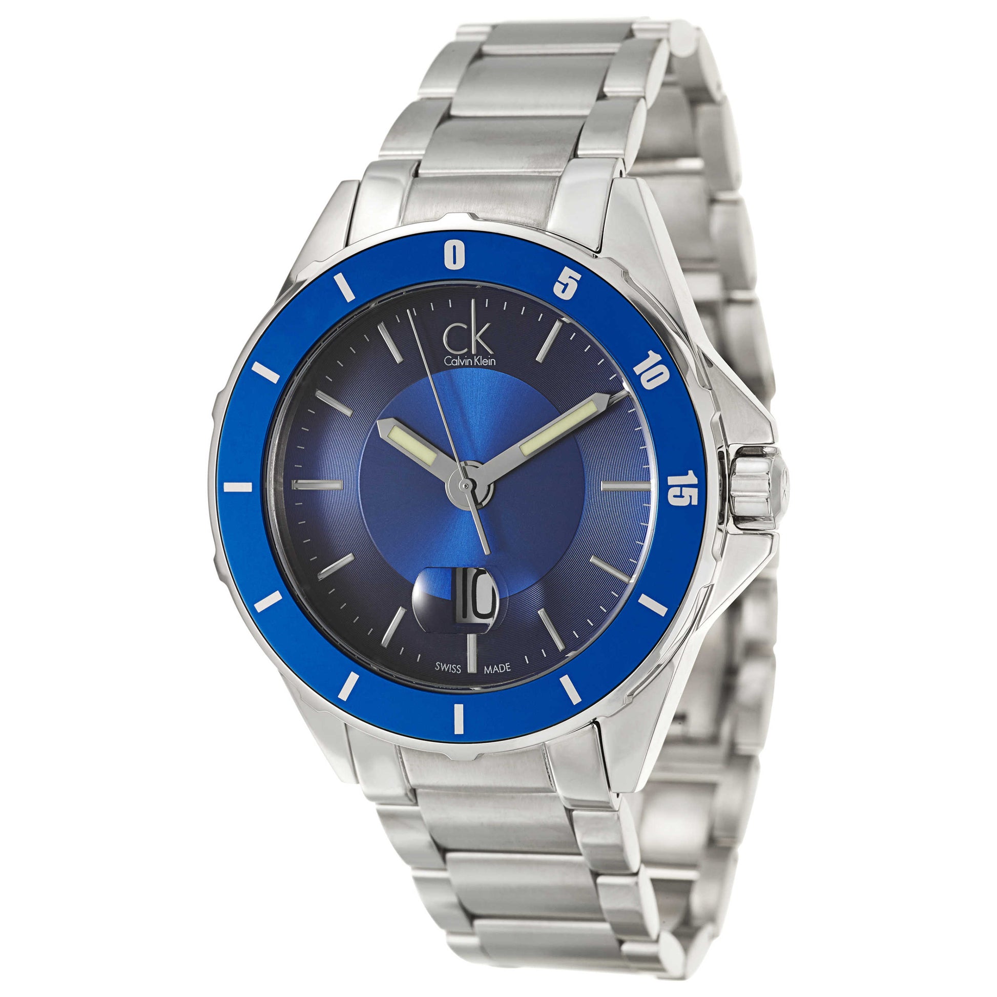 Front view of Calvin Klein Play Men's Swiss Quartz (Battery-Powered) Watch K2W21Z4N