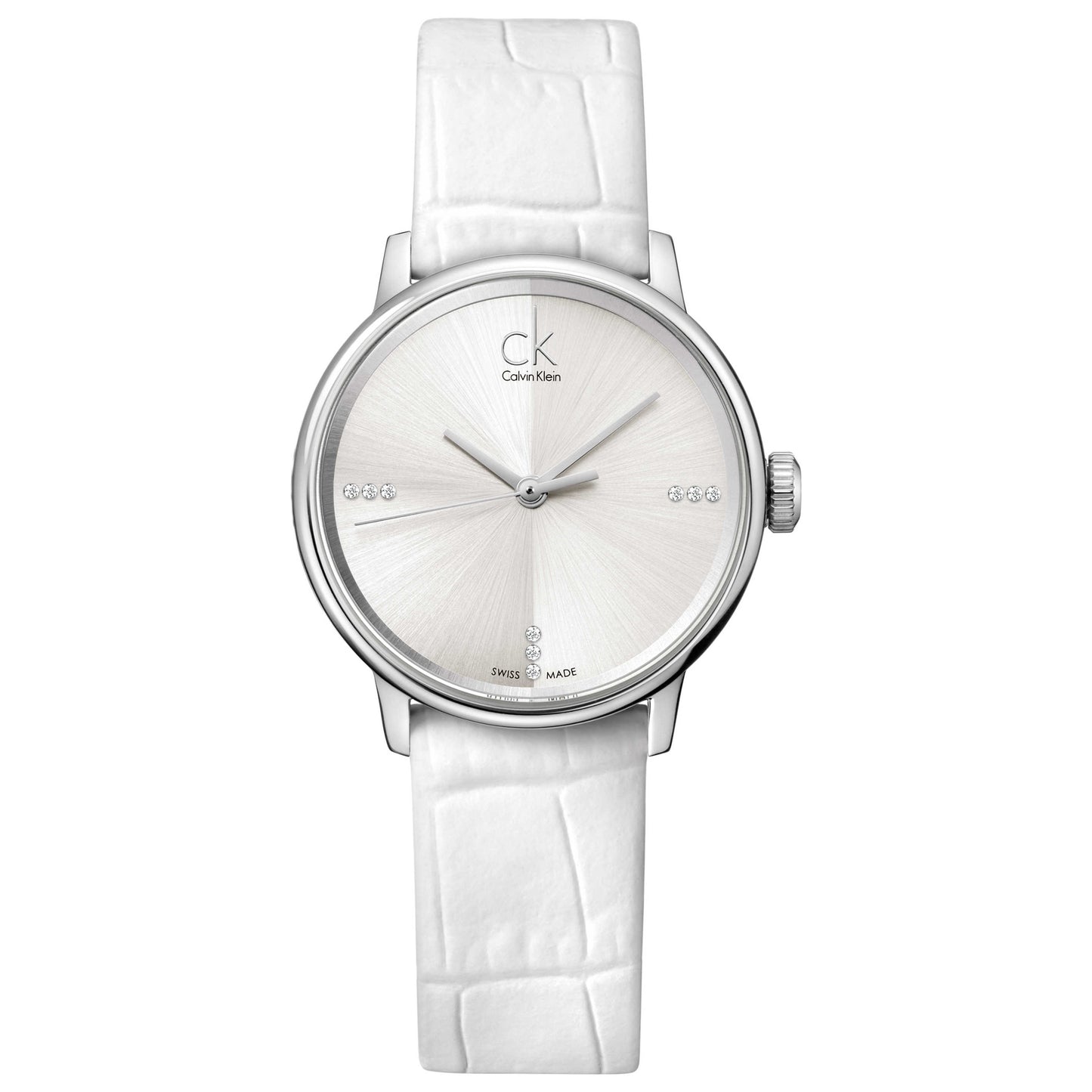 Front view of Calvin Klein Accent Women's Swiss Quartz (Battery-Powered) Watch K2Y2Y1KW