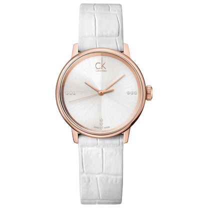 Front view of Calvin Klein Accent Women's Swiss Quartz (Battery-Powered) Watch K2Y2Y6KW