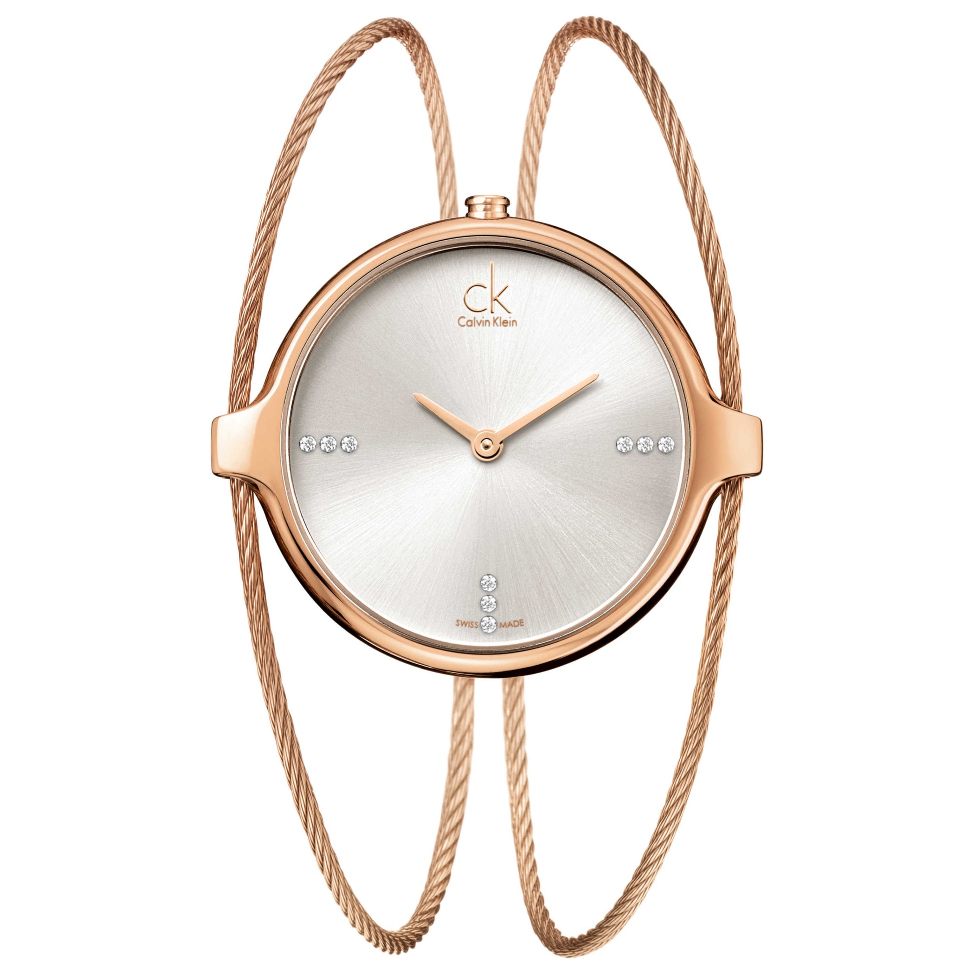 Front view of Calvin Klein Agile Women's Swiss Quartz (Battery-Powered) Watch K2Z2M61W