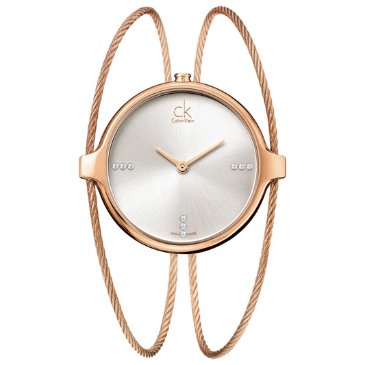 Front view of Calvin Klein Agile Women's Swiss Quartz (Battery-Powered) Watch K2Z2M61W