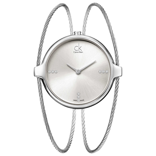 Front view of Calvin Klein Agile Women's Swiss Quartz (Battery-Powered) Watch K2Z2S11W
