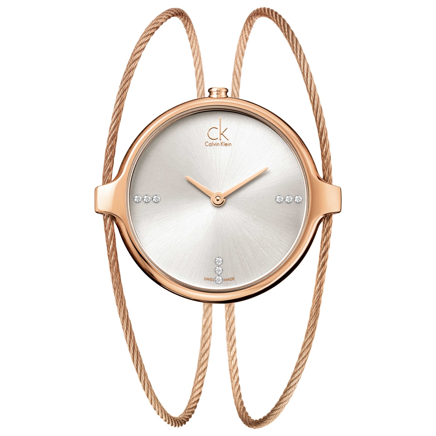 Front view of Calvin Klein Agile Women's Swiss Quartz (Battery-Powered) Watch K2Z2S61W