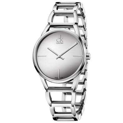 Front view of Calvin Klein Stately Women's Swiss Quartz (Battery-Powered) Watch K3G23128