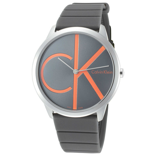 Front view of Calvin Klein Minimal Men's Swiss Quartz (Battery-Powered) Watch K3M211T3