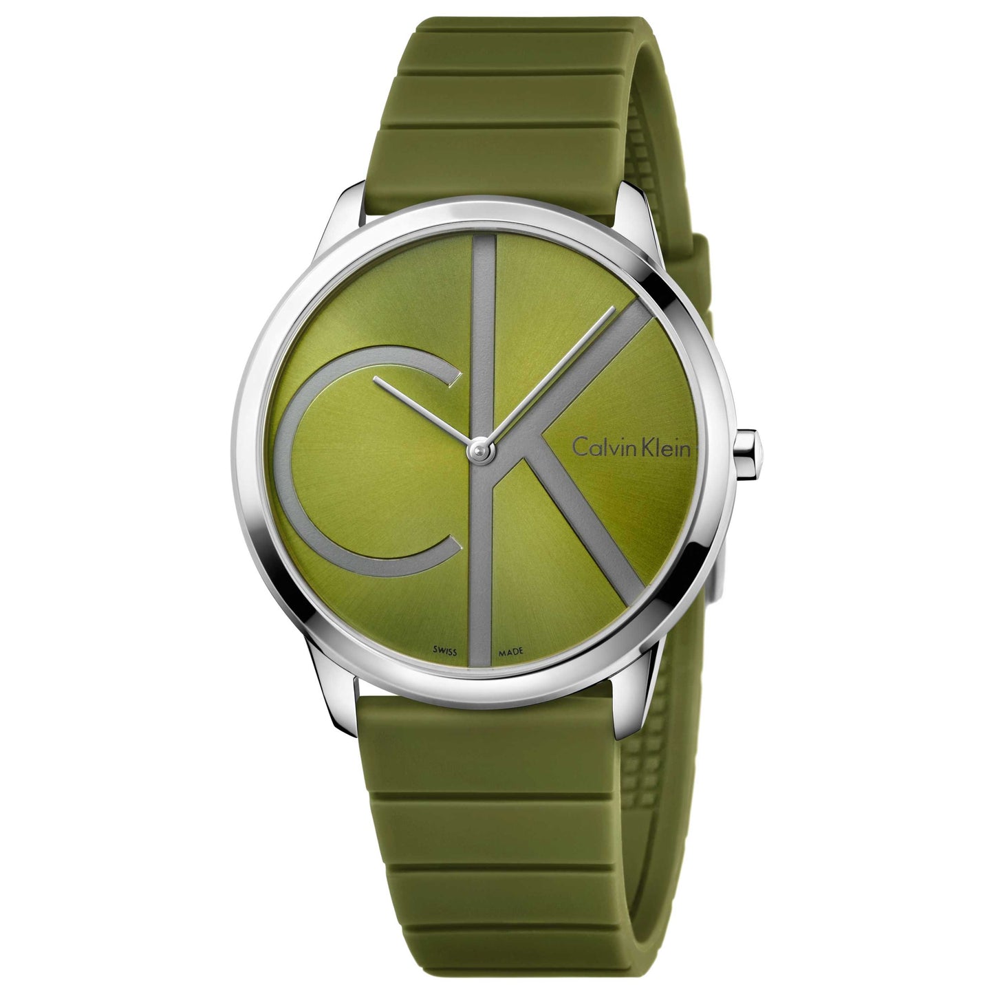 Front view of Calvin Klein Minimal Men's Swiss Quartz (Battery-Powered) Watch K3M211WL