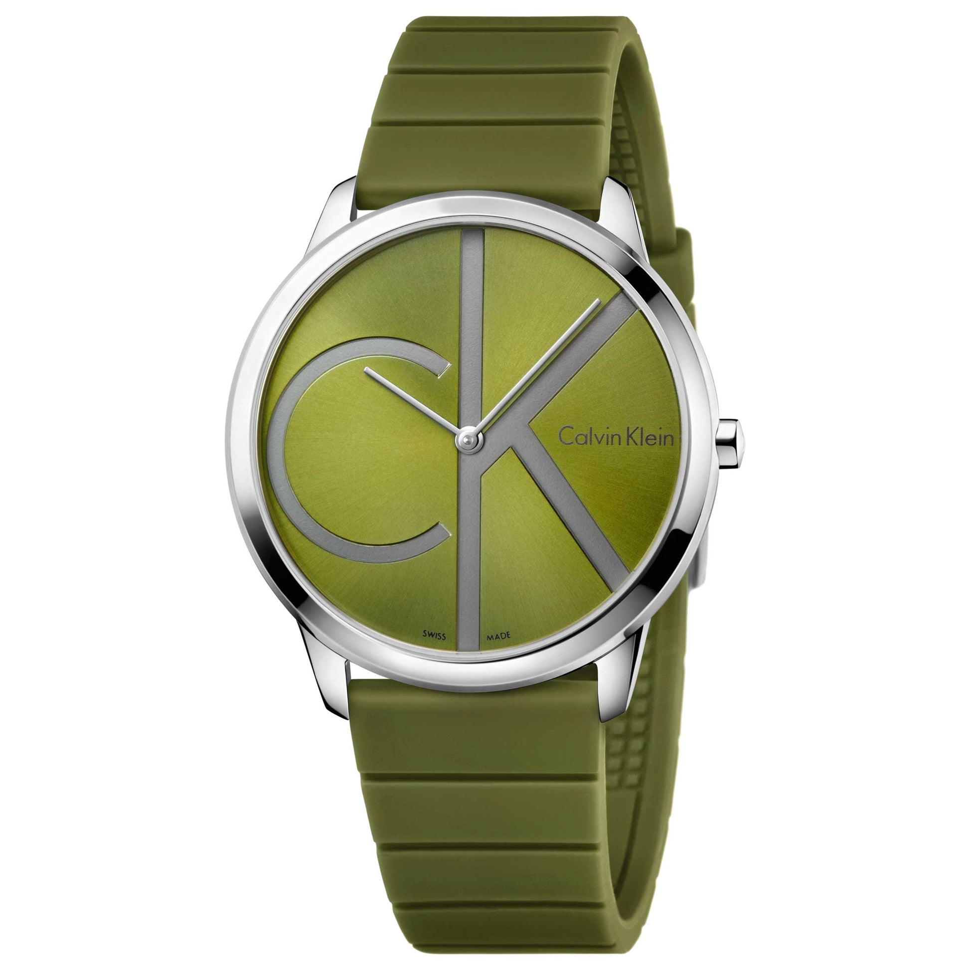 Front view of Calvin Klein Minimal Men's Swiss Quartz (Battery-Powered) Watch K3M211WL