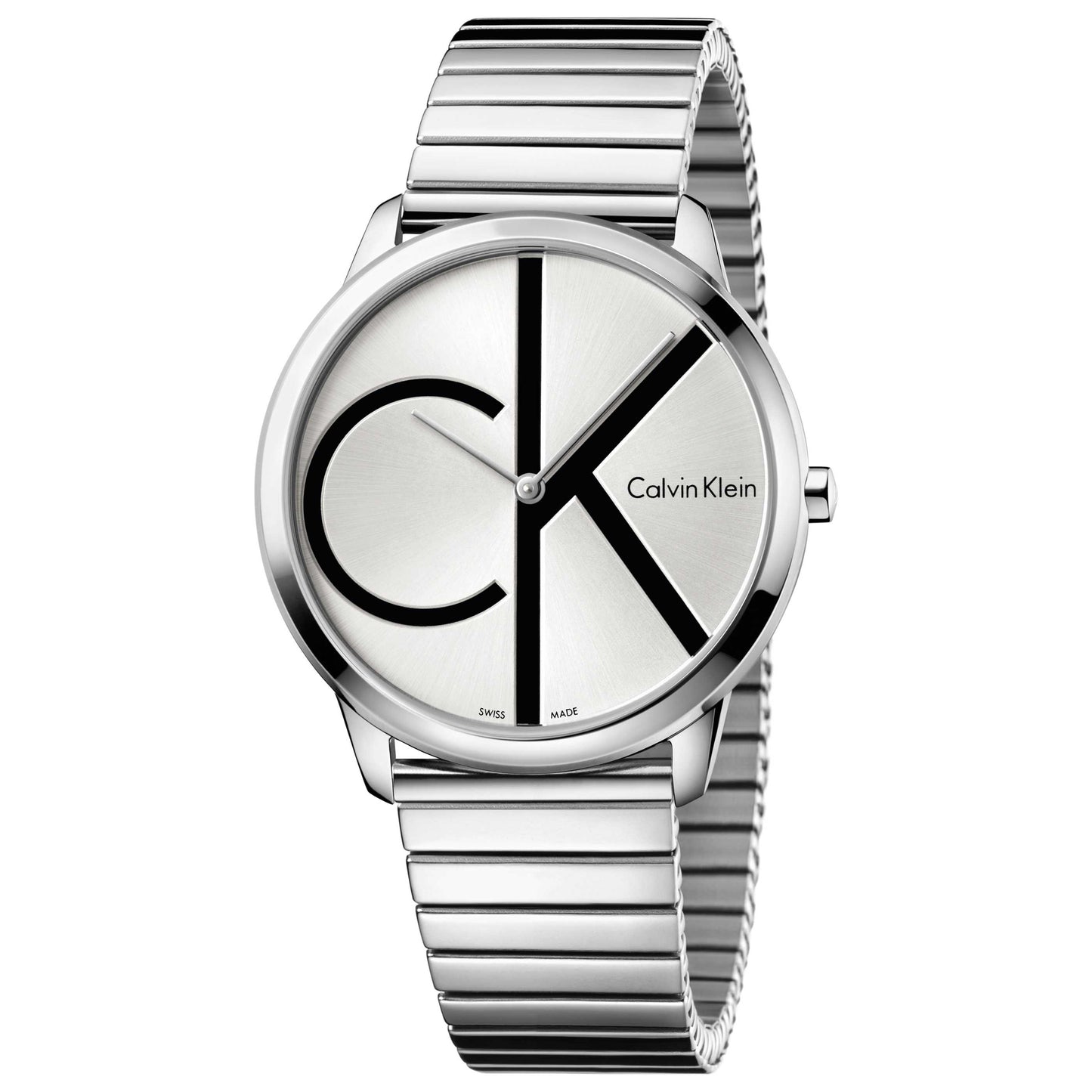 Front view of Calvin Klein Minimal Men's Swiss Quartz (Battery-Powered) Watch K3M211Z6