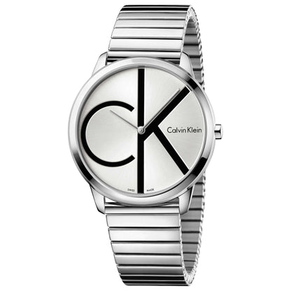 Front view of Calvin Klein Minimal Men's Swiss Quartz (Battery-Powered) Watch K3M211Z6