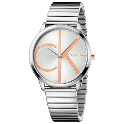 Front view of Calvin Klein Minimal Men's Swiss Quartz (Battery-Powered) Watch K3M21BZ6