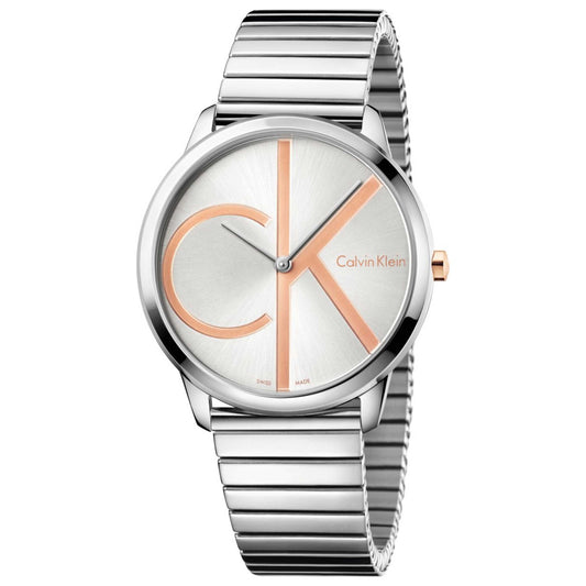 Front view of Calvin Klein Minimal Men's Swiss Quartz (Battery-Powered) Watch K3M21BZ6