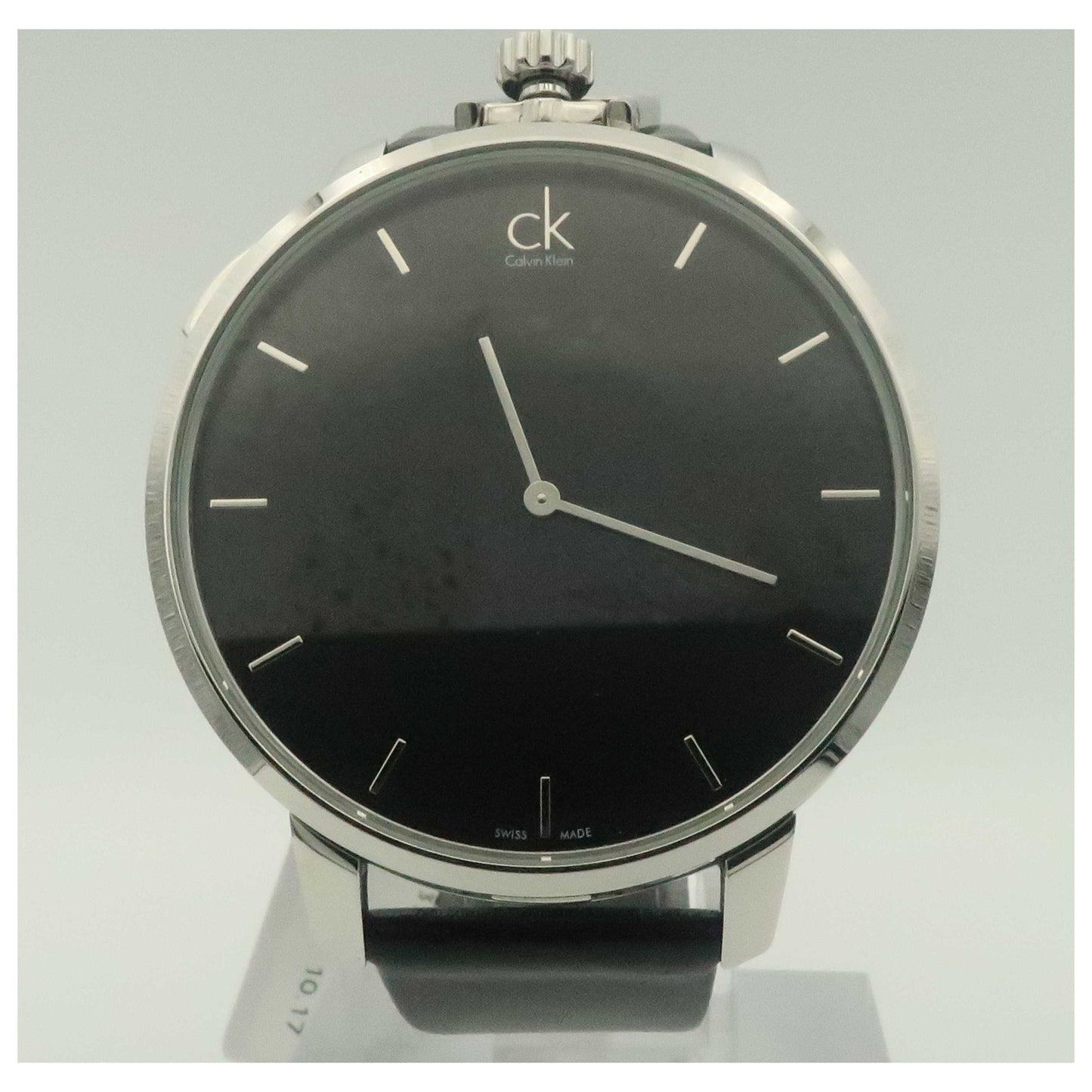 Front view of Calvin Klein Exceptional Men's Swiss Quartz (Battery-Powered) Watch K3Z211C1-PO