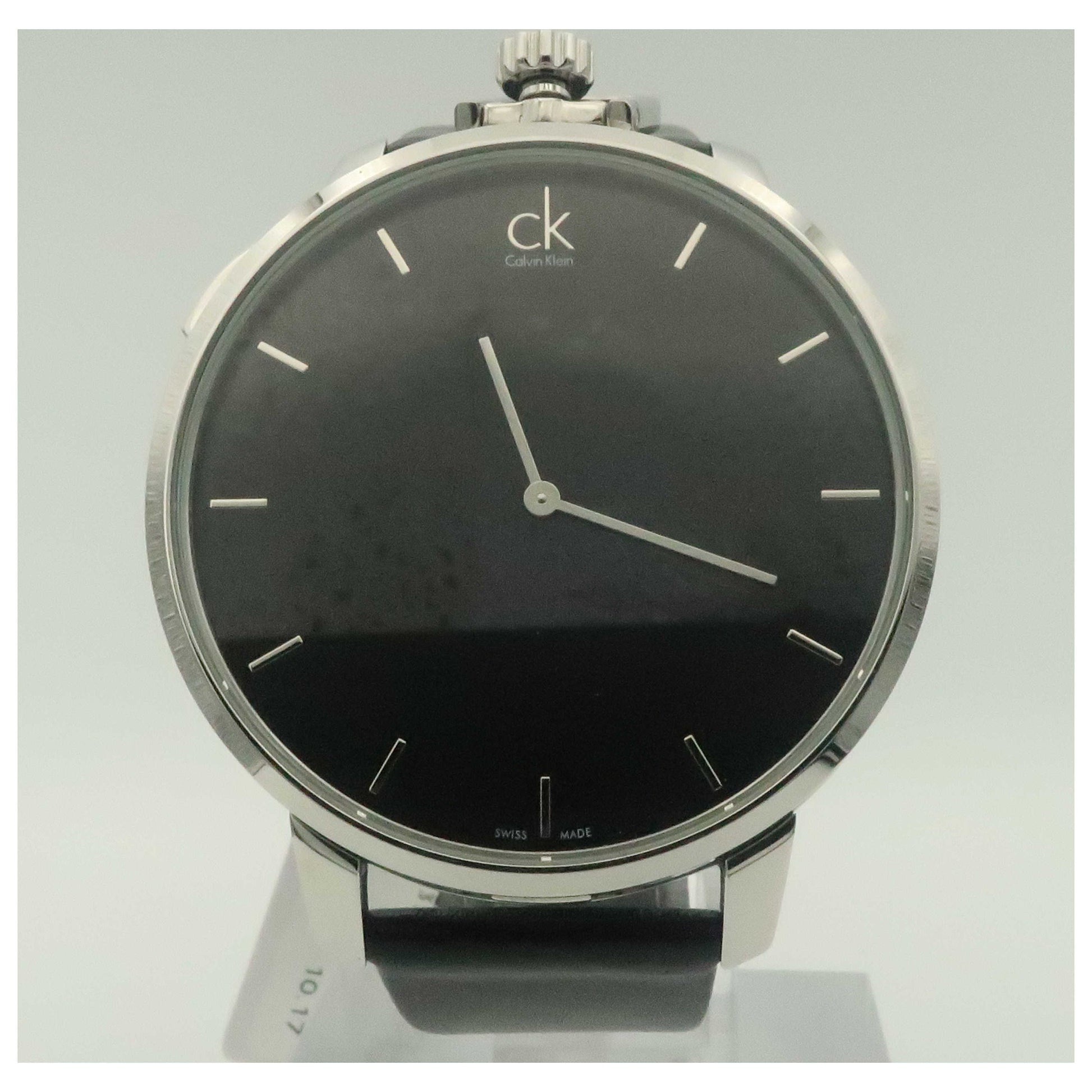 Front view of Calvin Klein Exceptional Men's Swiss Quartz (Battery-Powered) Watch K3Z211C1-PO