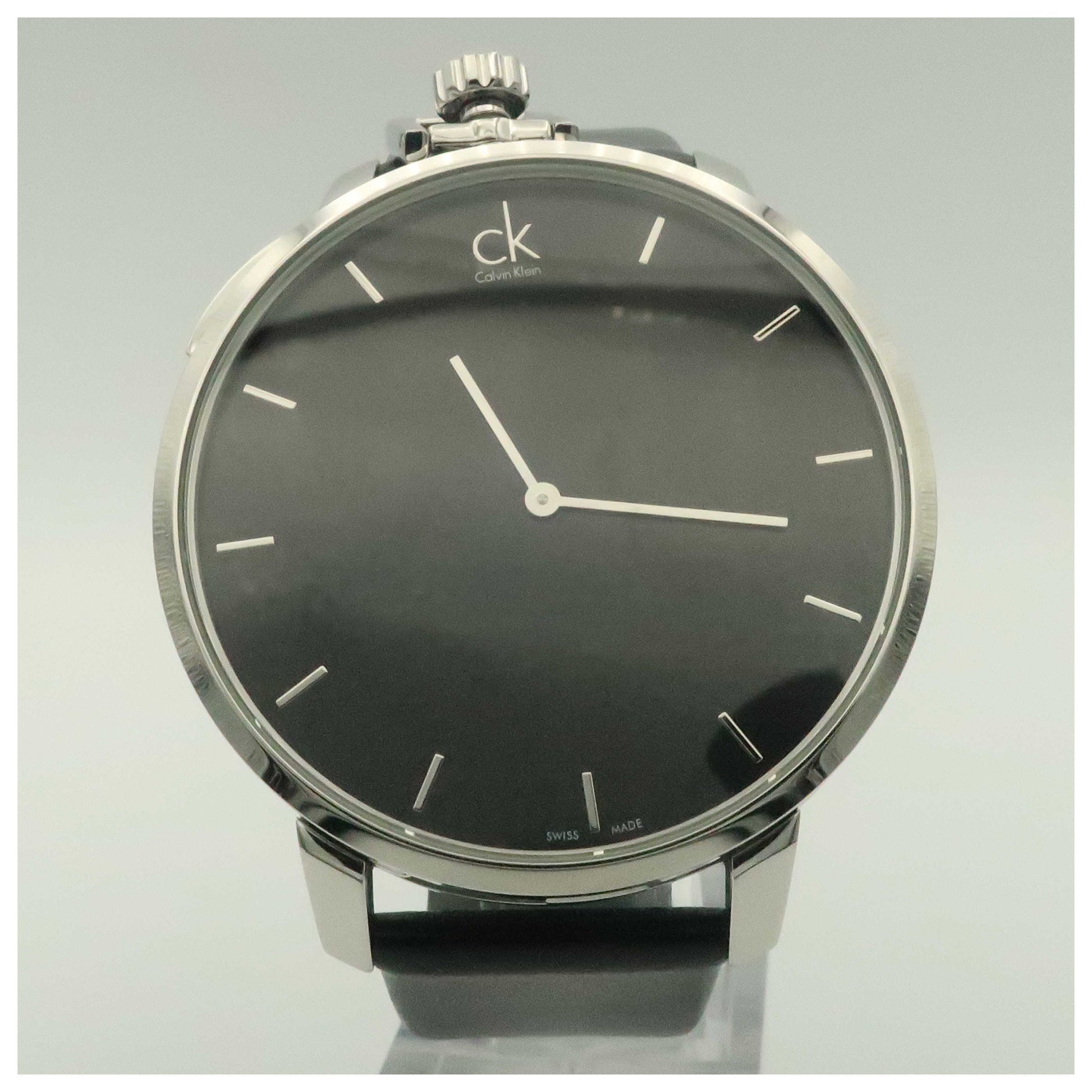 Front view of Calvin Klein Exceptional Men's Swiss Quartz (Battery-Powered) Watch K3Z211C1-SDV