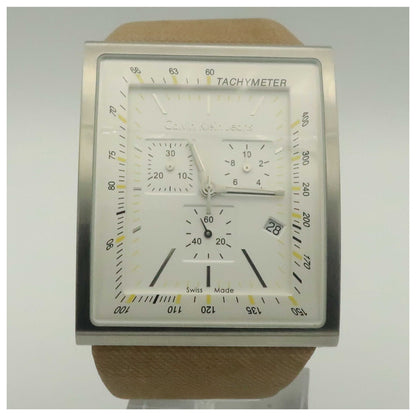 Front view of Calvin Klein Jeans Boundary Men's Swiss Quartz (Battery-Powered) Watch K4217126-PO