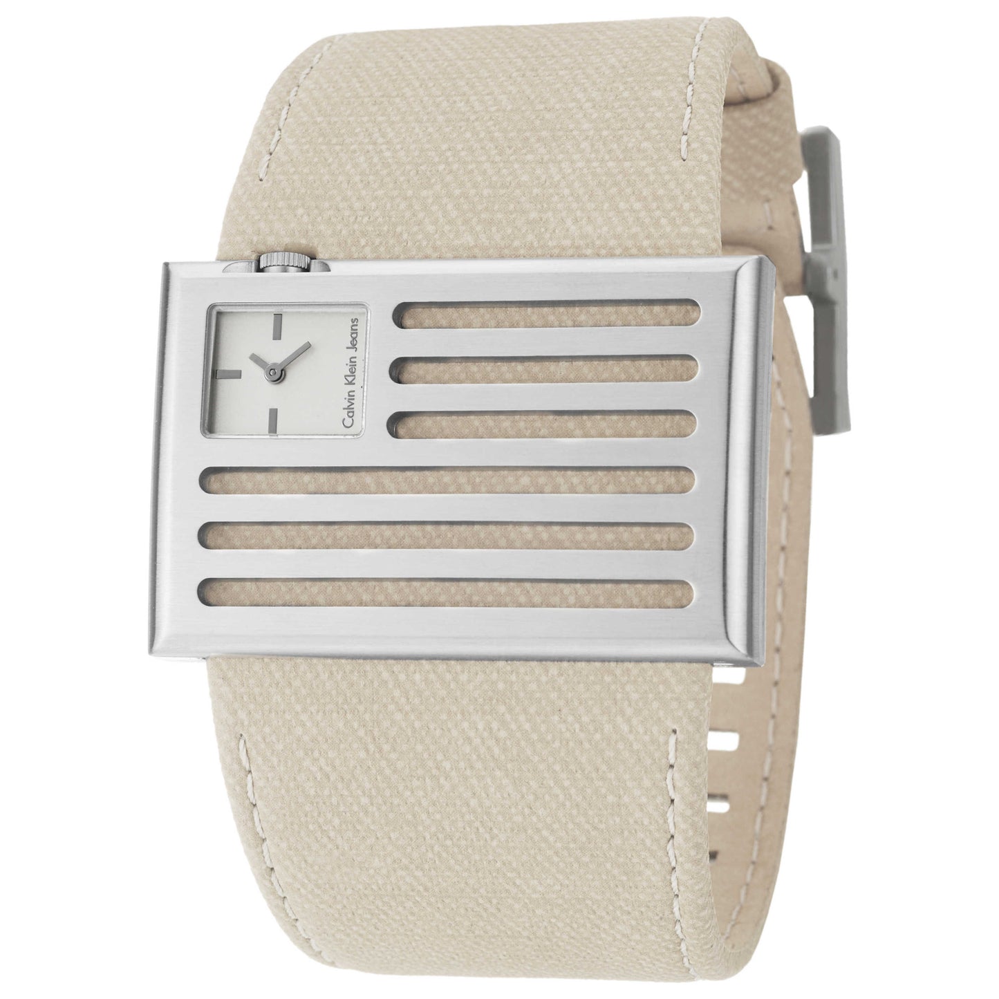 Front view of Calvin Klein Jeans Banner Men's Swiss Quartz (Battery-Powered) Watch K4513120