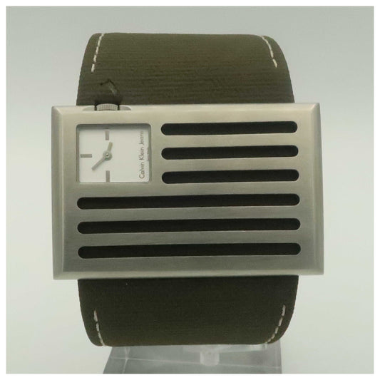 Front view of Calvin Klein Jeans Banner Men's Swiss Quartz (Battery-Powered) Watch K4513185-SD