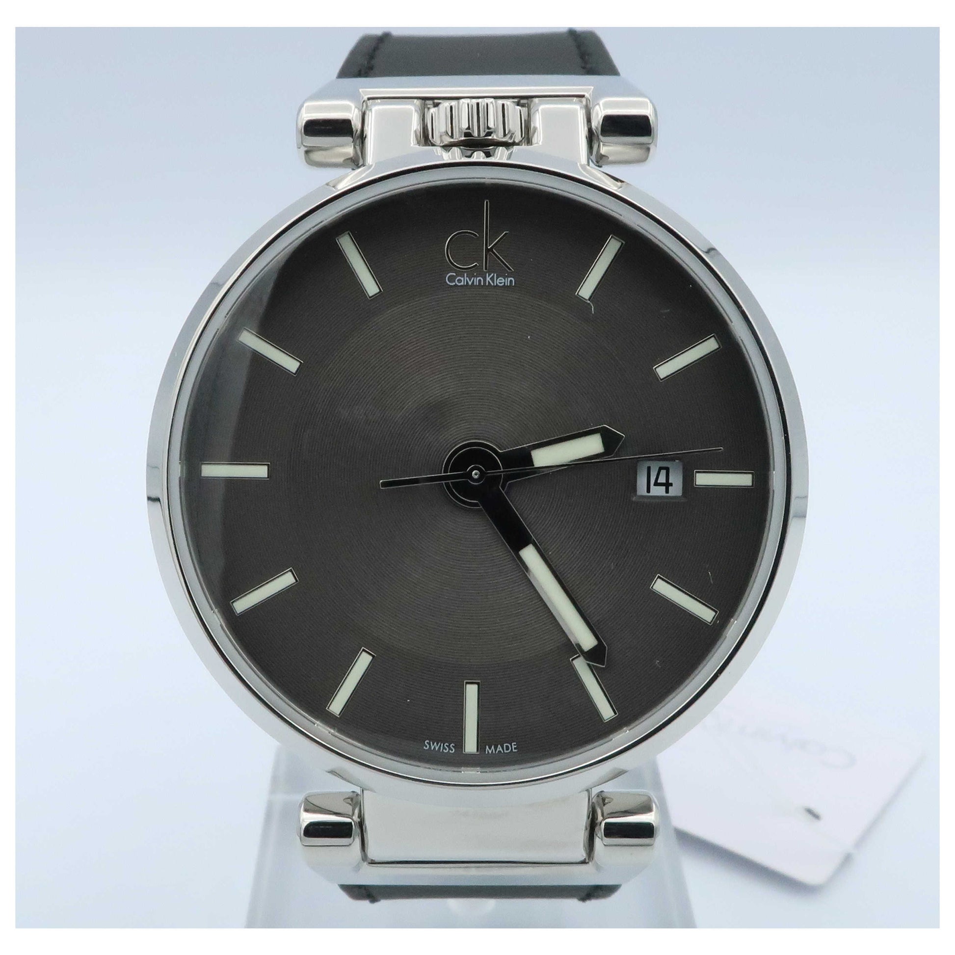 Front view of Calvin Klein Wordly Men's Swiss Quartz (Battery-Powered) Watch K4A211C3-SD