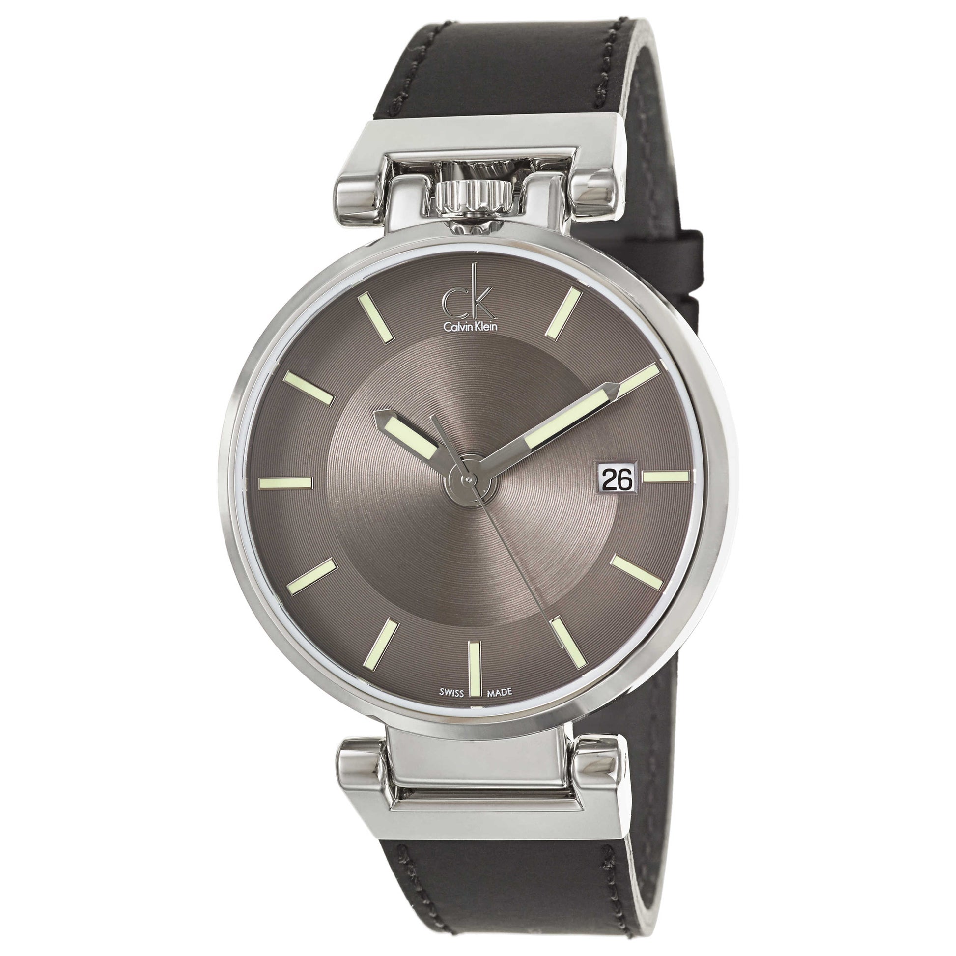 Front view of Calvin Klein Wordly Men's Swiss Quartz (Battery-Powered) Watch K4A211C3