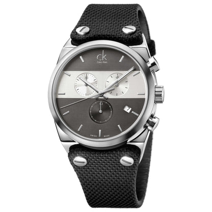 Front view of Calvin Klein Eager Men's Swiss Quartz (Battery-Powered) Watch K4B371B3