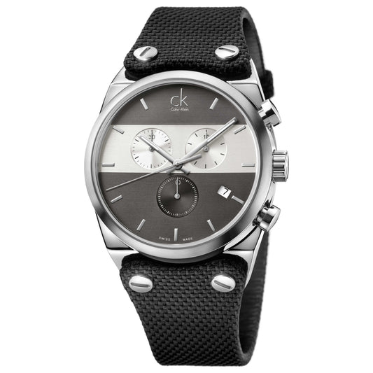 Front view of Calvin Klein Eager Men's Swiss Quartz (Battery-Powered) Watch K4B371B3