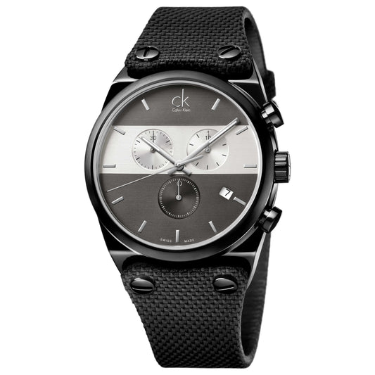 Front view of Calvin Klein Eager Men's Swiss Quartz (Battery-Powered) Watch K4B374B3