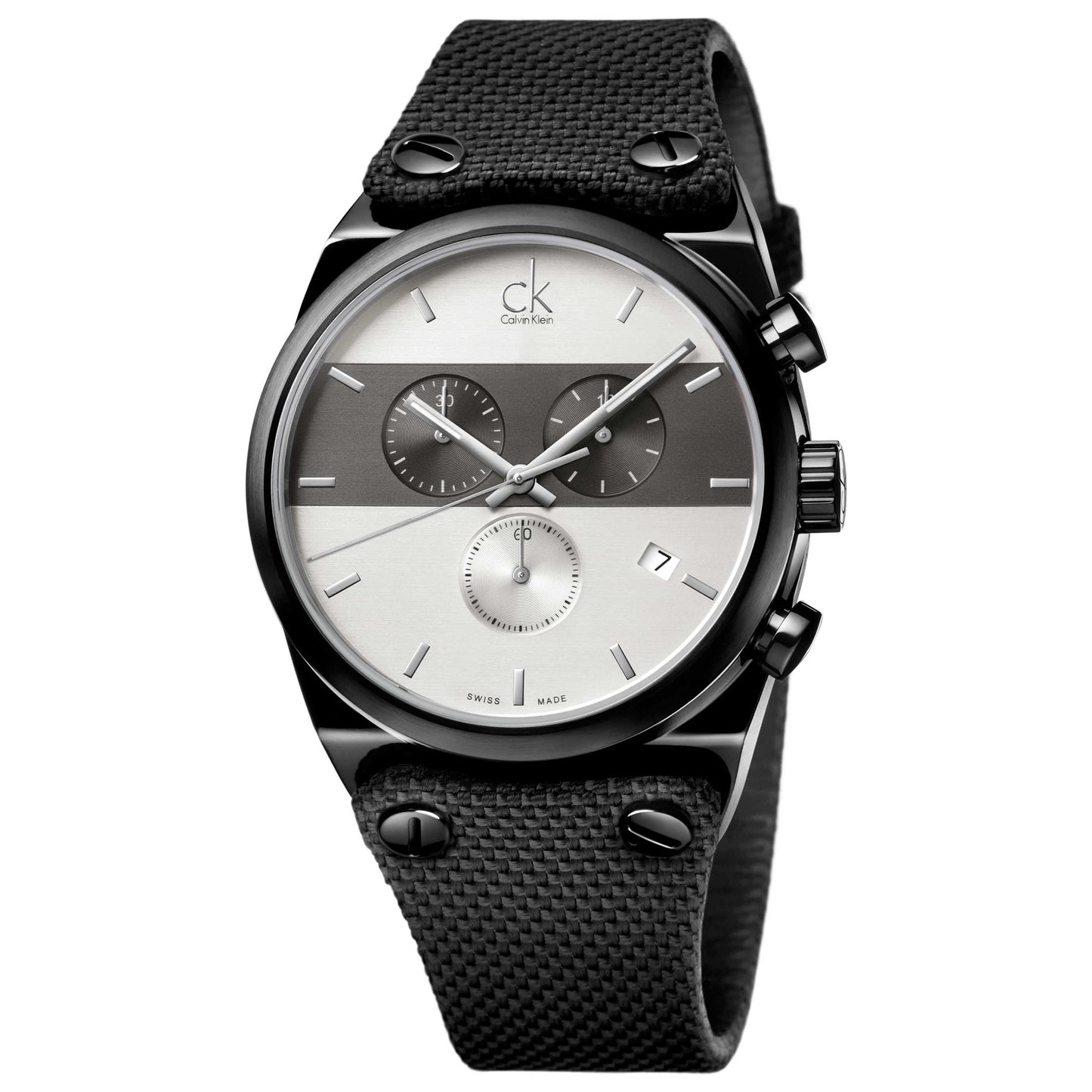 Front view of Calvin Klein Eager Men's Swiss Quartz (Battery-Powered) Watch K4B374B6