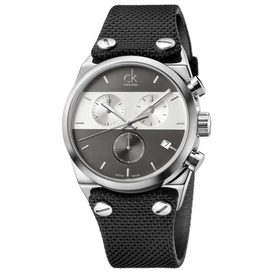 Front view of Calvin Klein Eager Men's Swiss Quartz (Battery-Powered) Watch K4B381B3