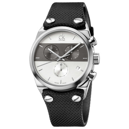 Front view of Calvin Klein Eager Men's Swiss Quartz (Battery-Powered) Watch K4B381B6