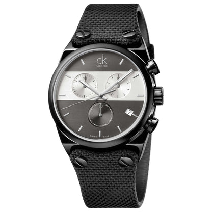 Front view of Calvin Klein Eager Men's Swiss Quartz (Battery-Powered) Watch K4B384B3