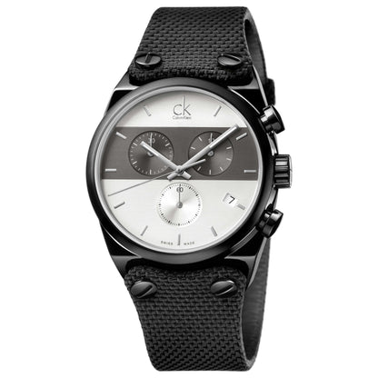 Front view of Calvin Klein Eager Men's Swiss Quartz (Battery-Powered) Watch K4B384B6