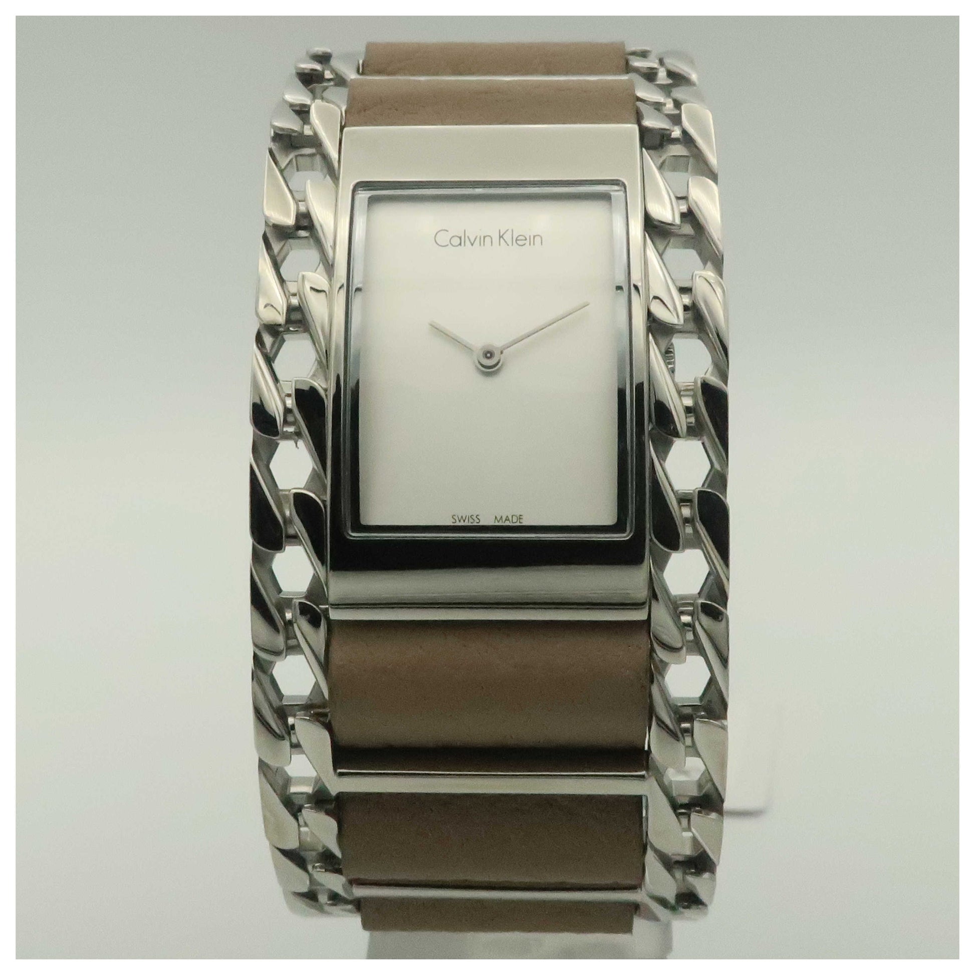Front view of Calvin Klein Impeccable Women's Swiss Quartz (Battery-Powered) Watch K4R231X6-SD