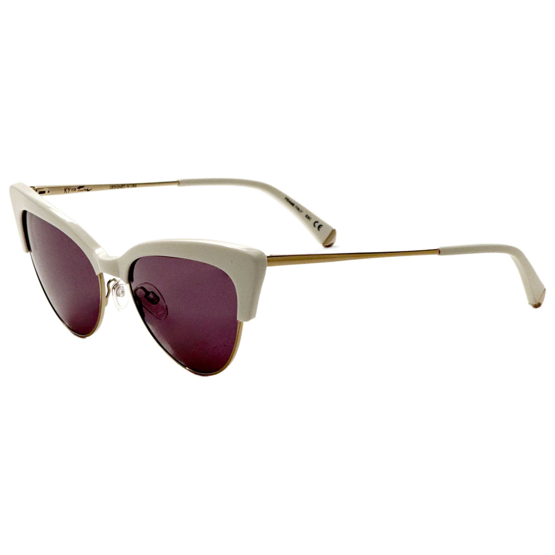 Front view of Kate Young Cecilia Women's Sunglasses K529-BON-55
