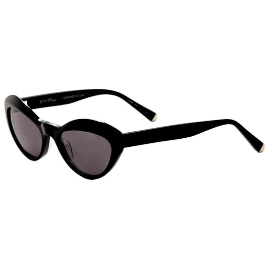 Front view of Kate Young Elene Women's Sunglasses K551-BLK-54