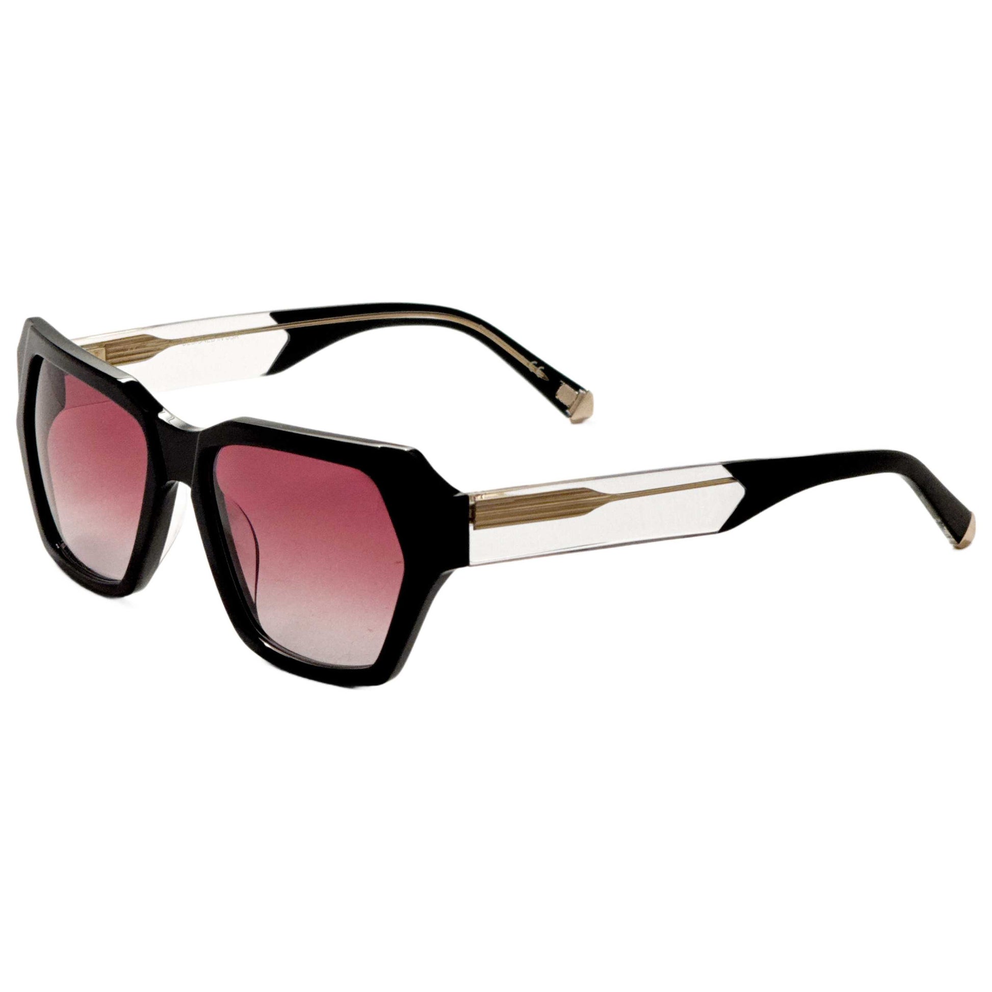 Front view of Kate Young Brianna Women's Sunglasses K575-BLK-55