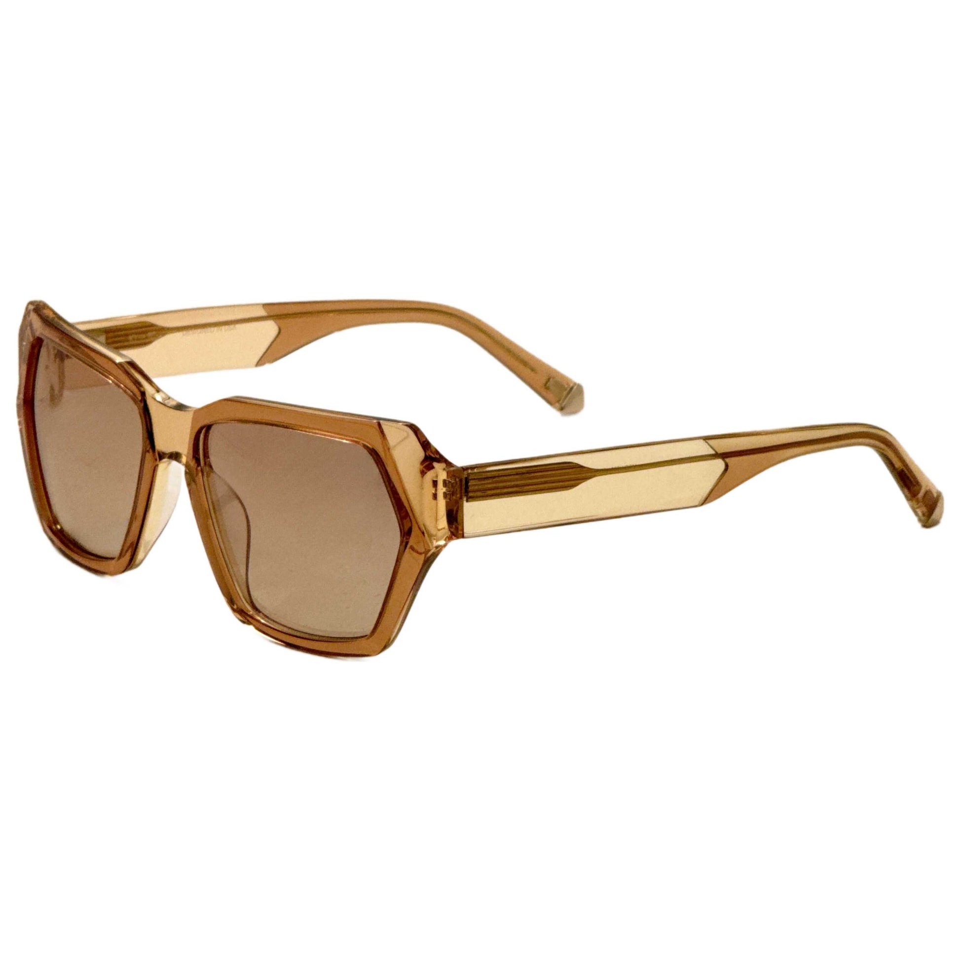 Front view of Kate Young Brianna Women's Sunglasses K575-GLD-55