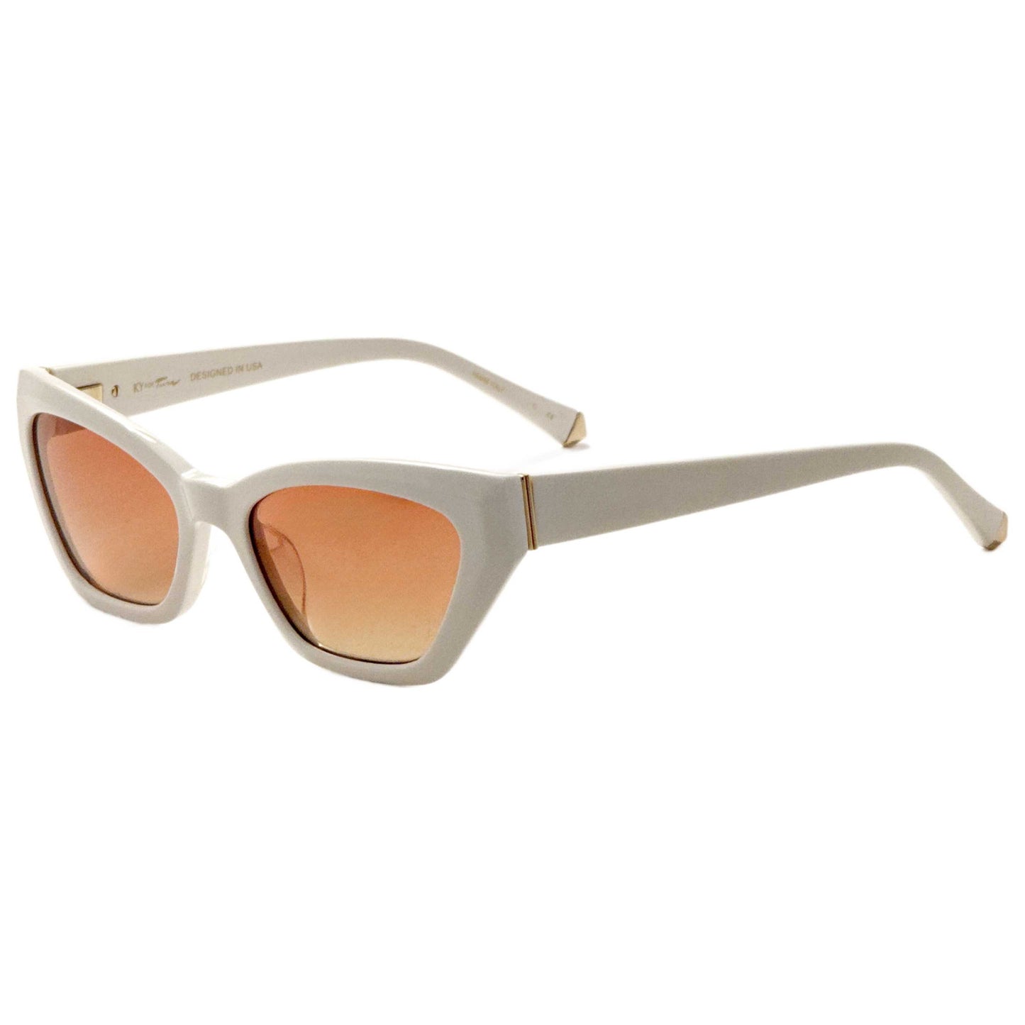 Front view of Kate Young Delila Women's Sunglasses K577-BON-53