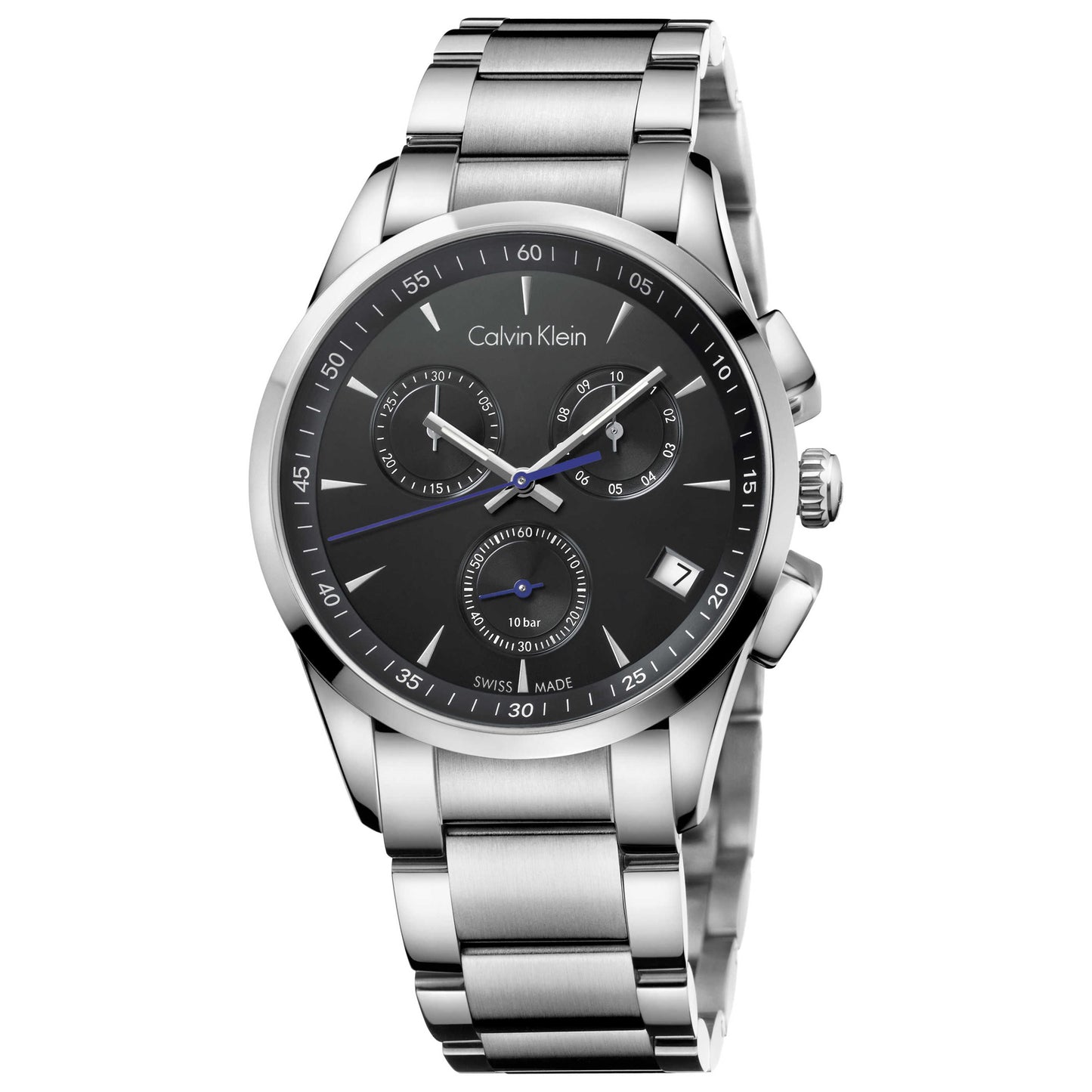 Front view of Calvin Klein Bold Men's Swiss Quartz (Battery-Powered) Watch K5A27141